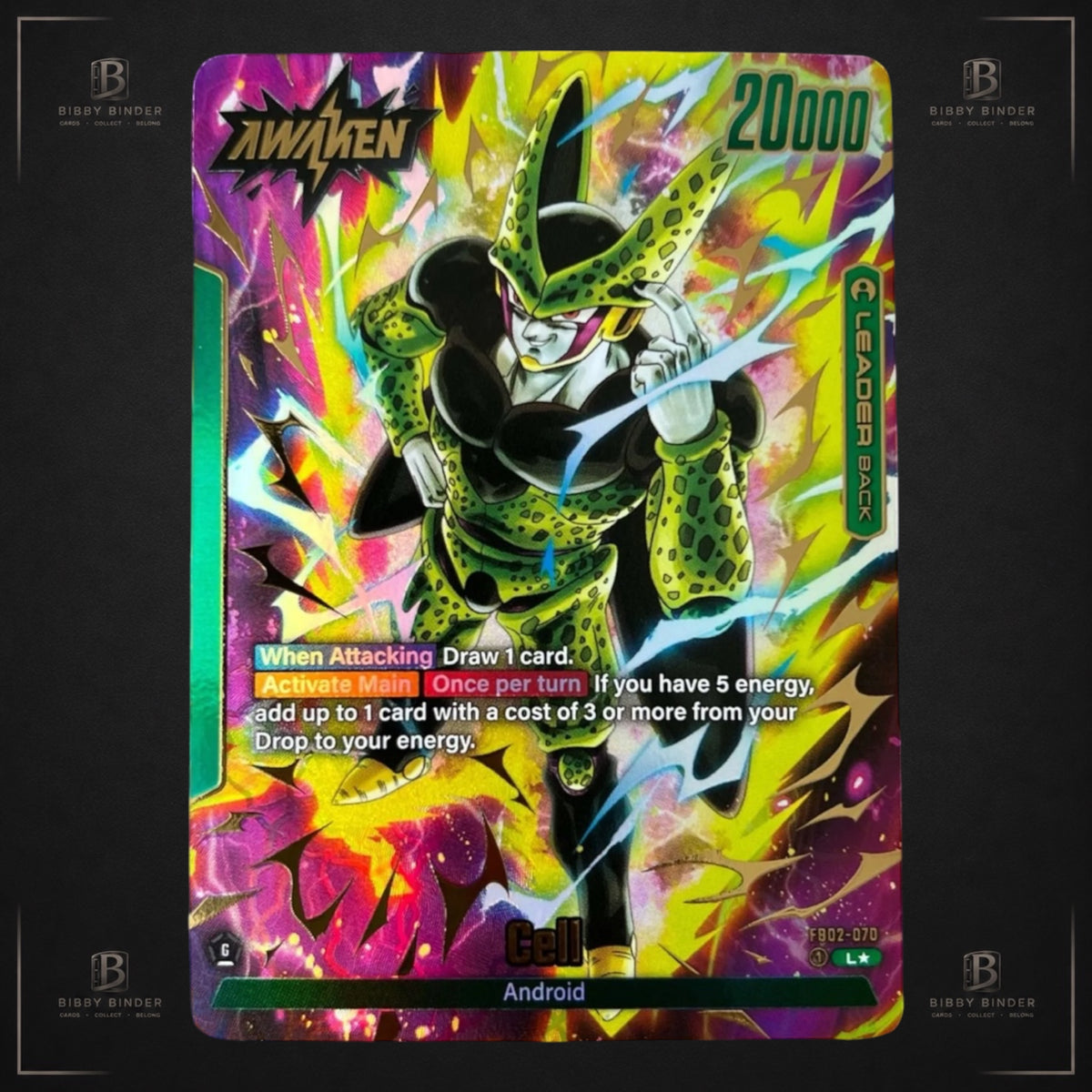 Dragon Ball Cell FB02-070 L - Leader Alt Art Fusion World