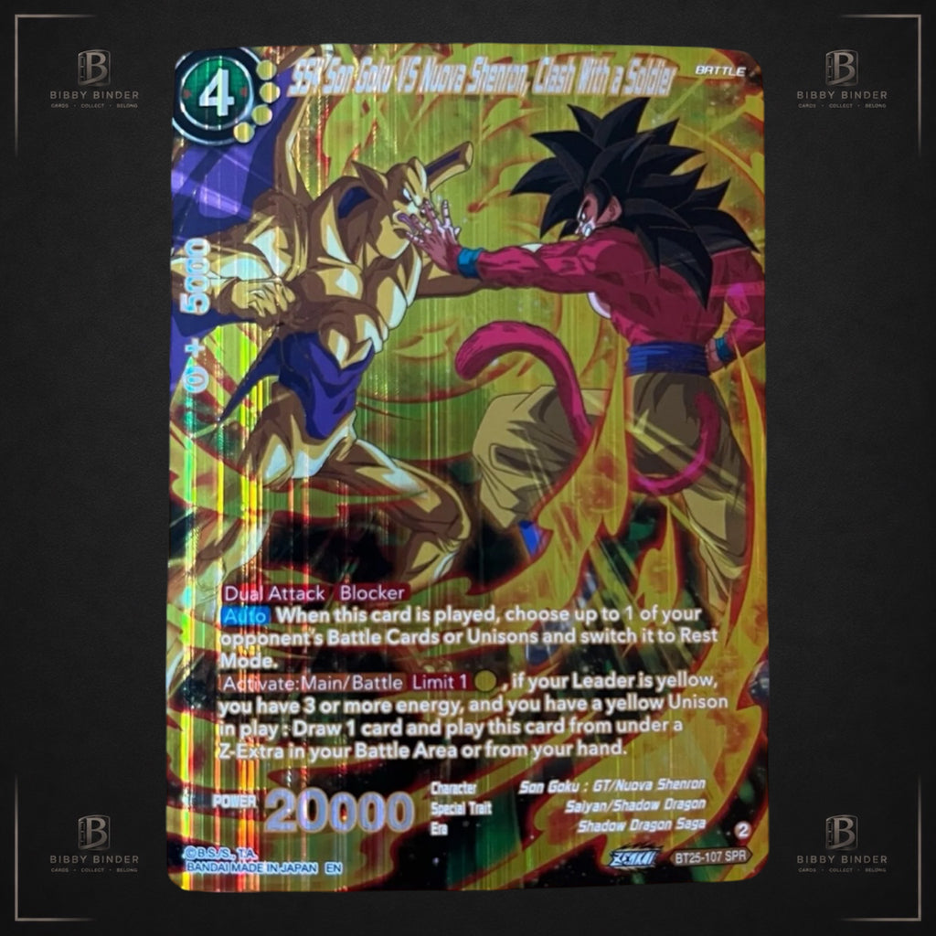 Dragon Ball SS4 Son Goku & Nuova Shenron Clash With a Rival BT25-107 SPR
