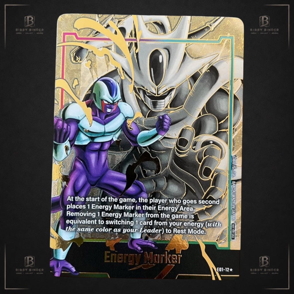 Dragon Ball Cooler Energy Marker E01-12 Alt Art Gold Parallel
