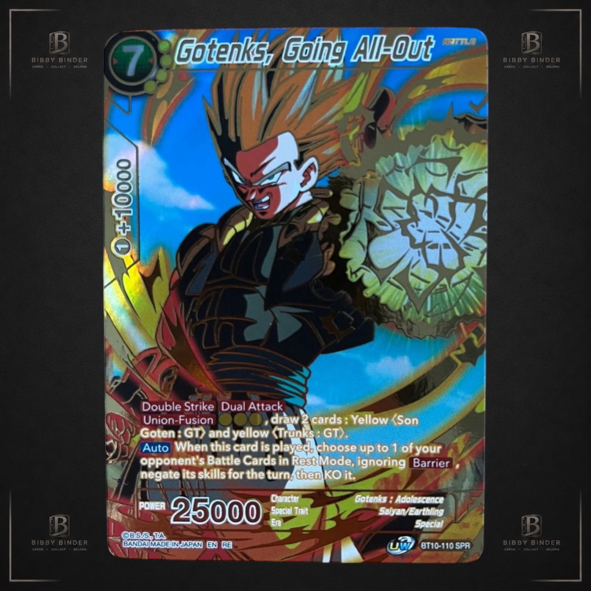Dragon Ball Gotenks Going All-Out BT10-110 SPR Special Rare