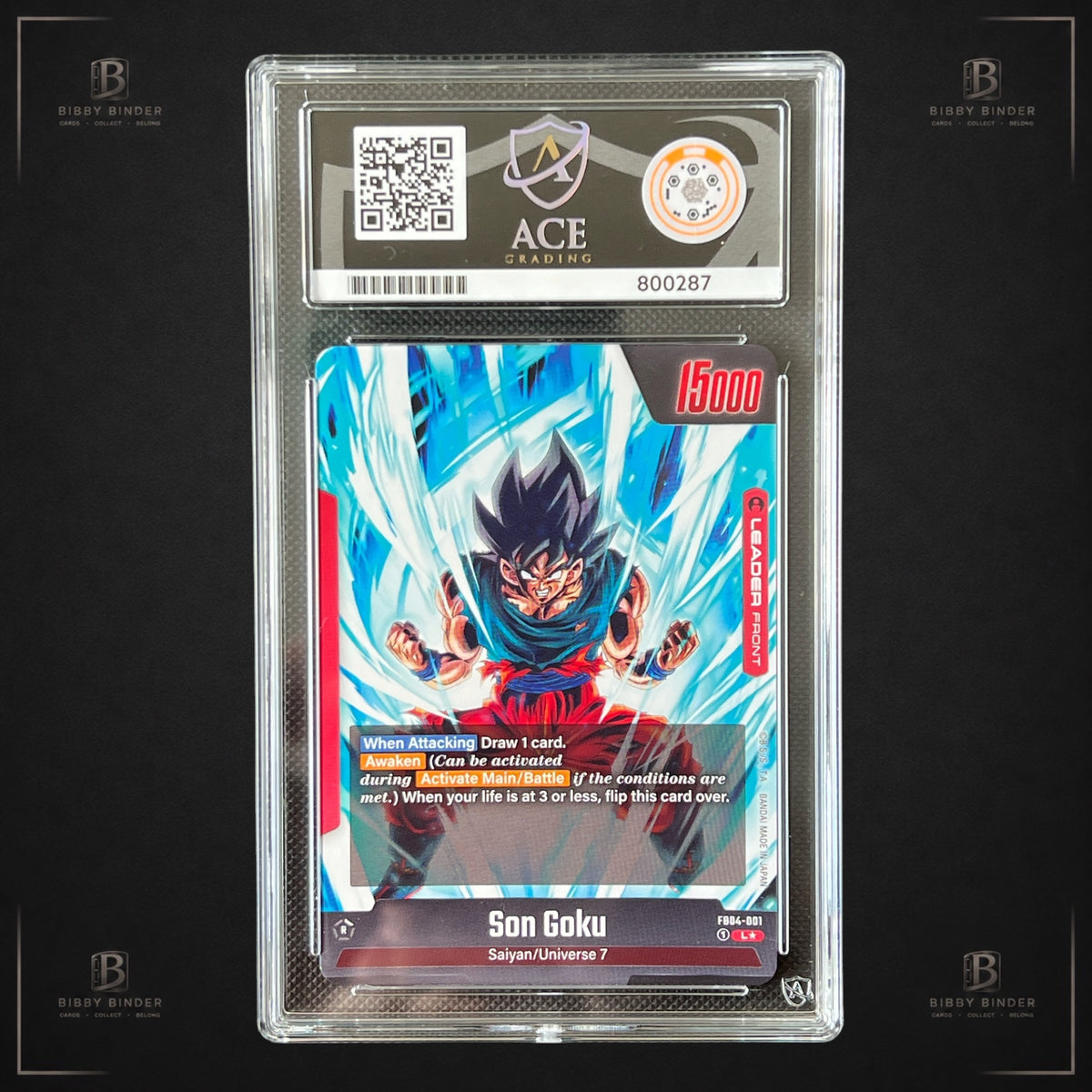 Dragon Ball Son Goku FB04-001 Leader Ultra Limit ACE GEM MINT 10
