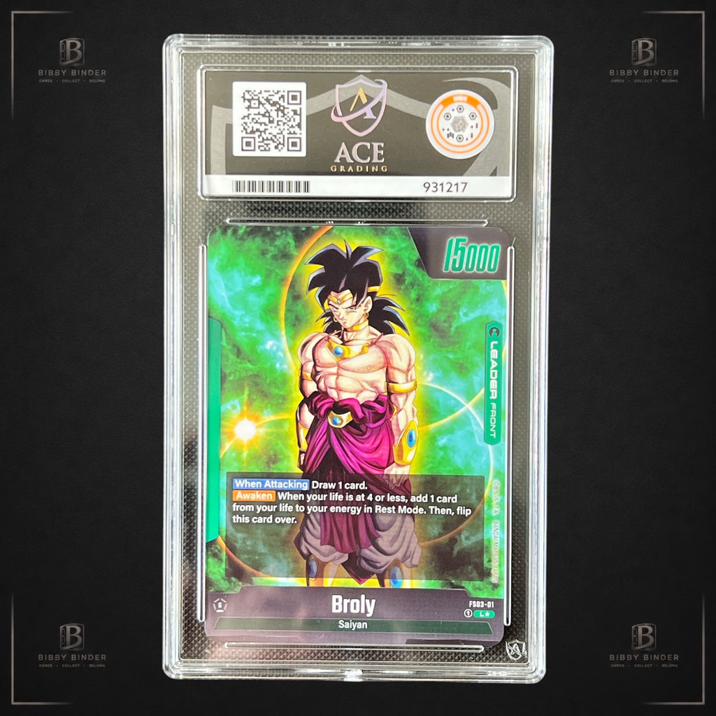 Dragon Ball Broly FS03-01 Premium Card Collection Leaders ACE GEM MINT 10