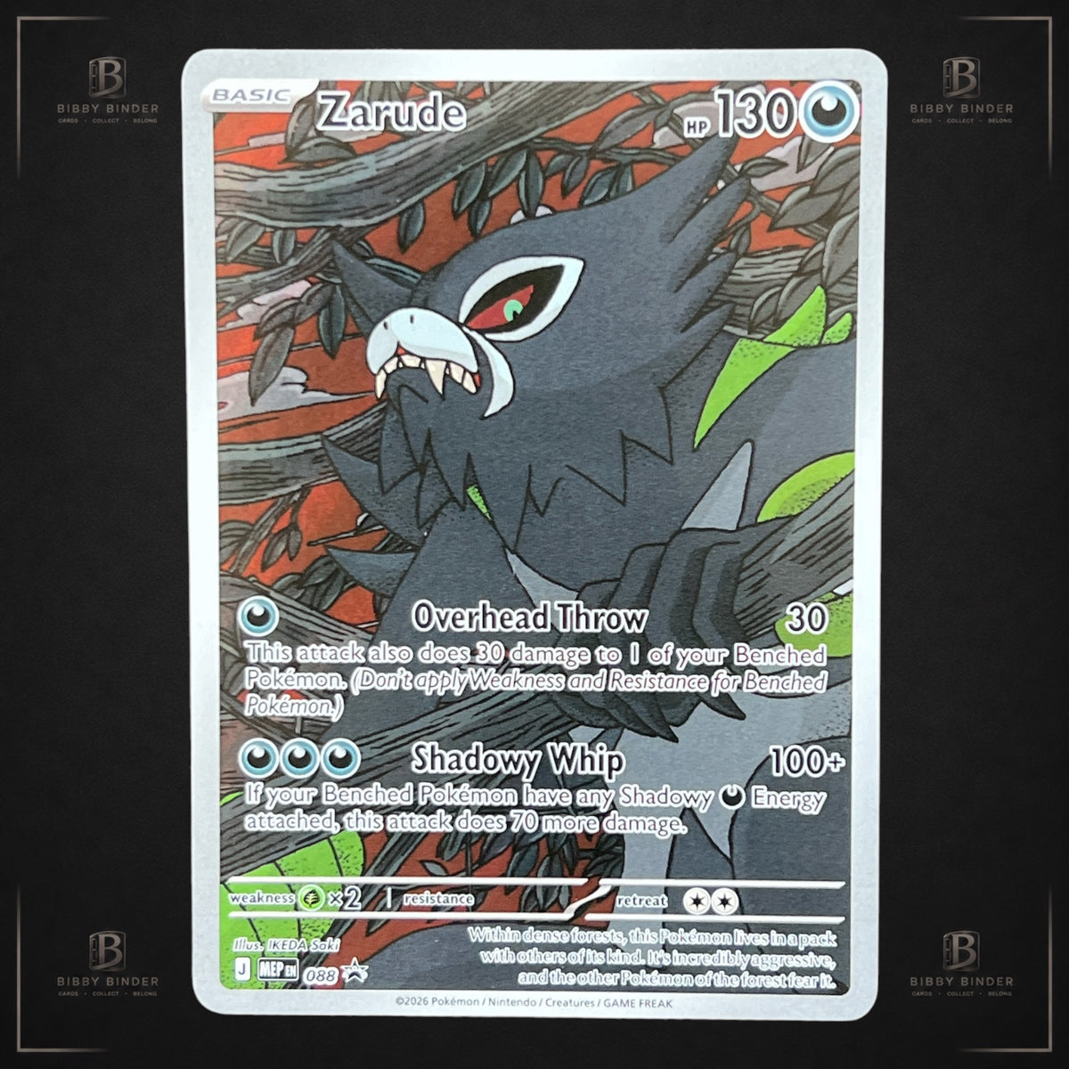 Pokémon Zarude 088 Promo Illustration Rare Mega Evolution