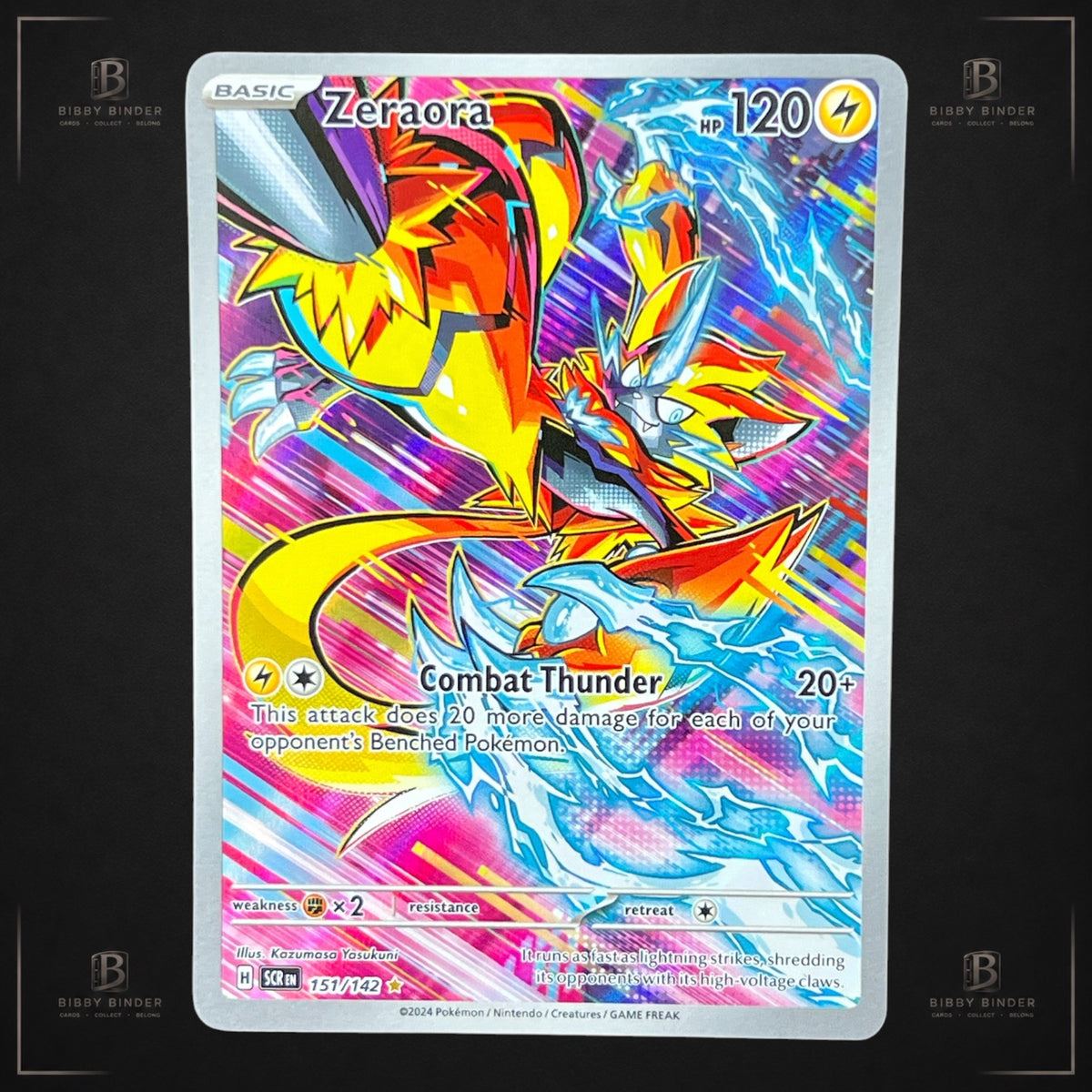 Pokémon Zeraora 151/142 Illustration Rare Stellar Crown